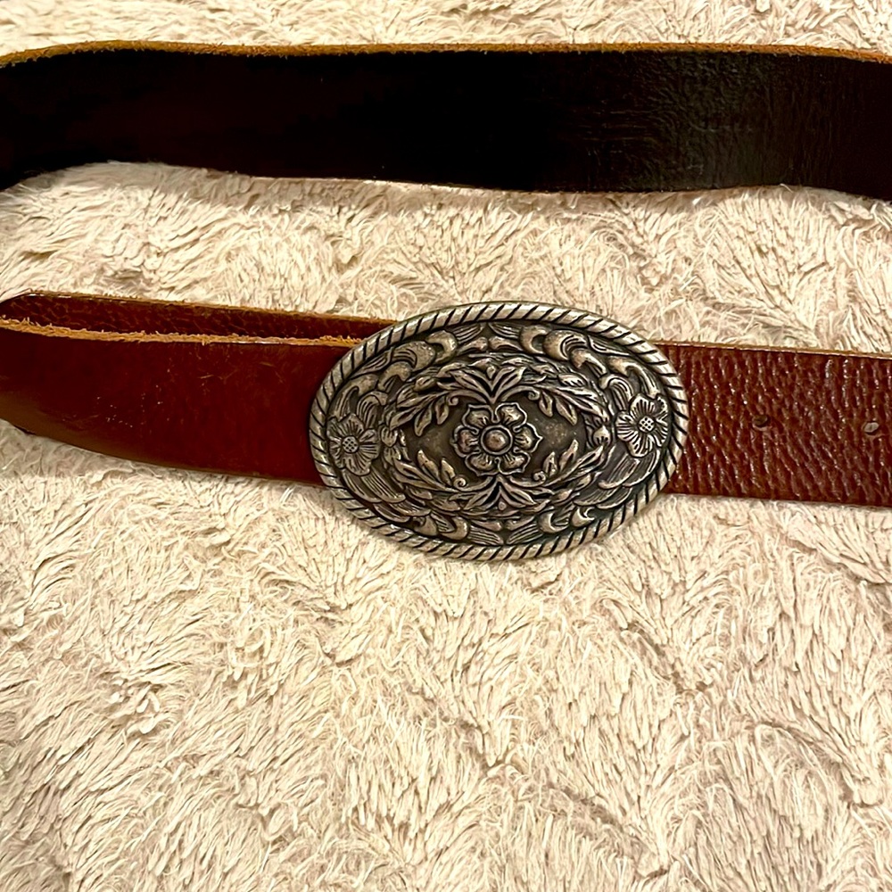 Vintage belt - leather / cowboy belt